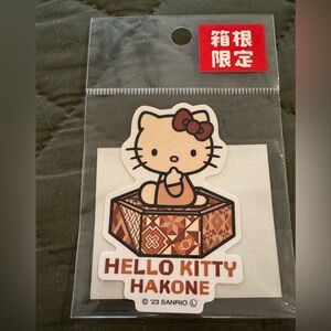 Sanrio Hello Kitty Hakone Sticker with Red Bow